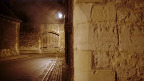 the old town of oxford at night, england, uk,