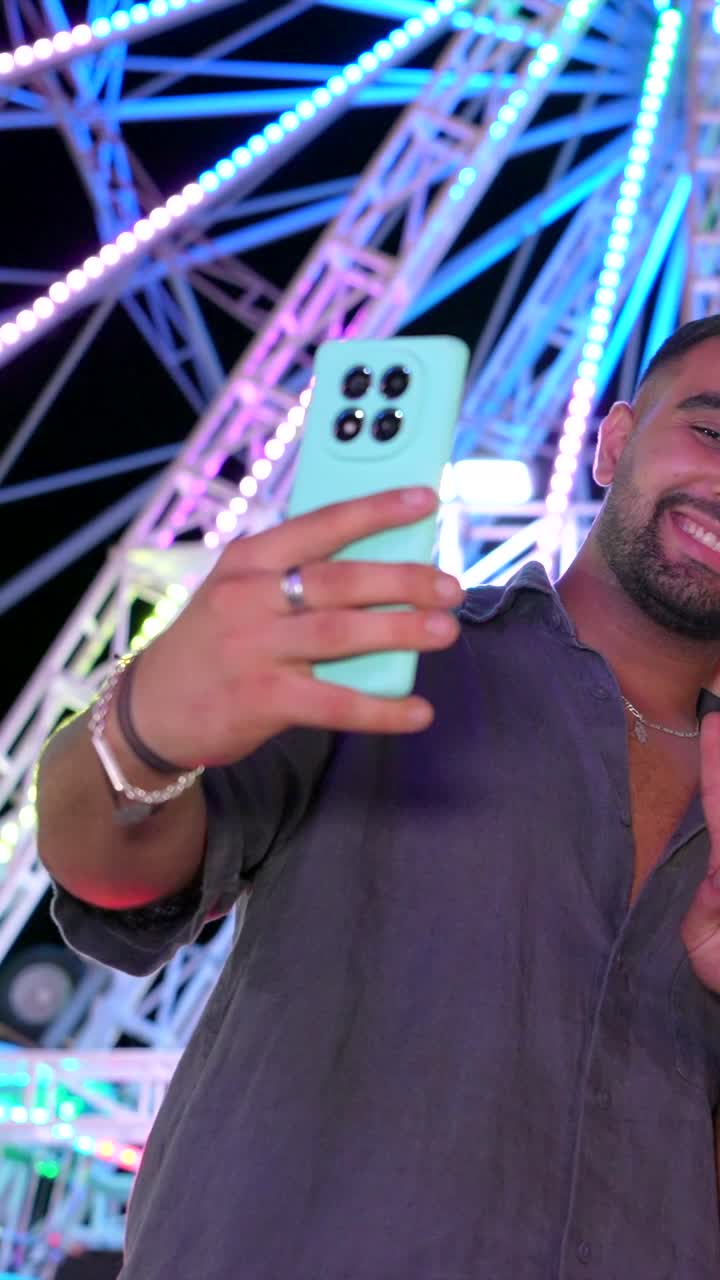 People having fun at the fair