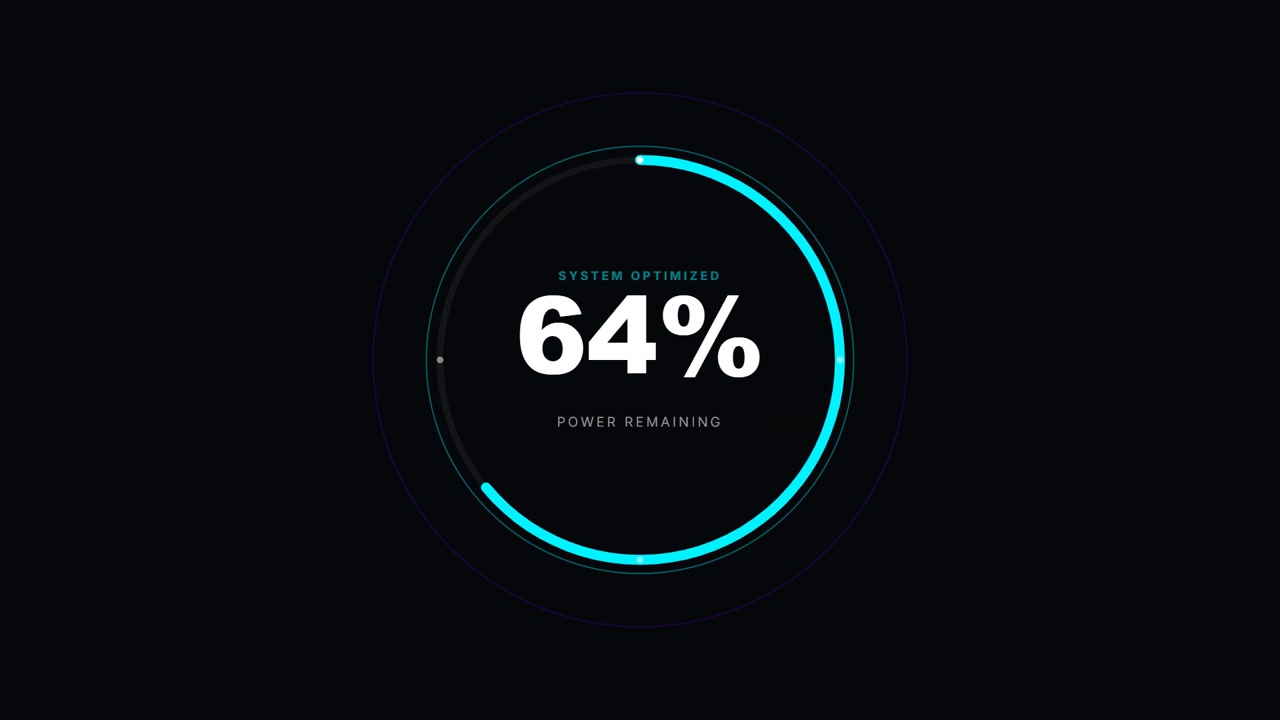 Digital Loading Progress Bar with Percentage Counter