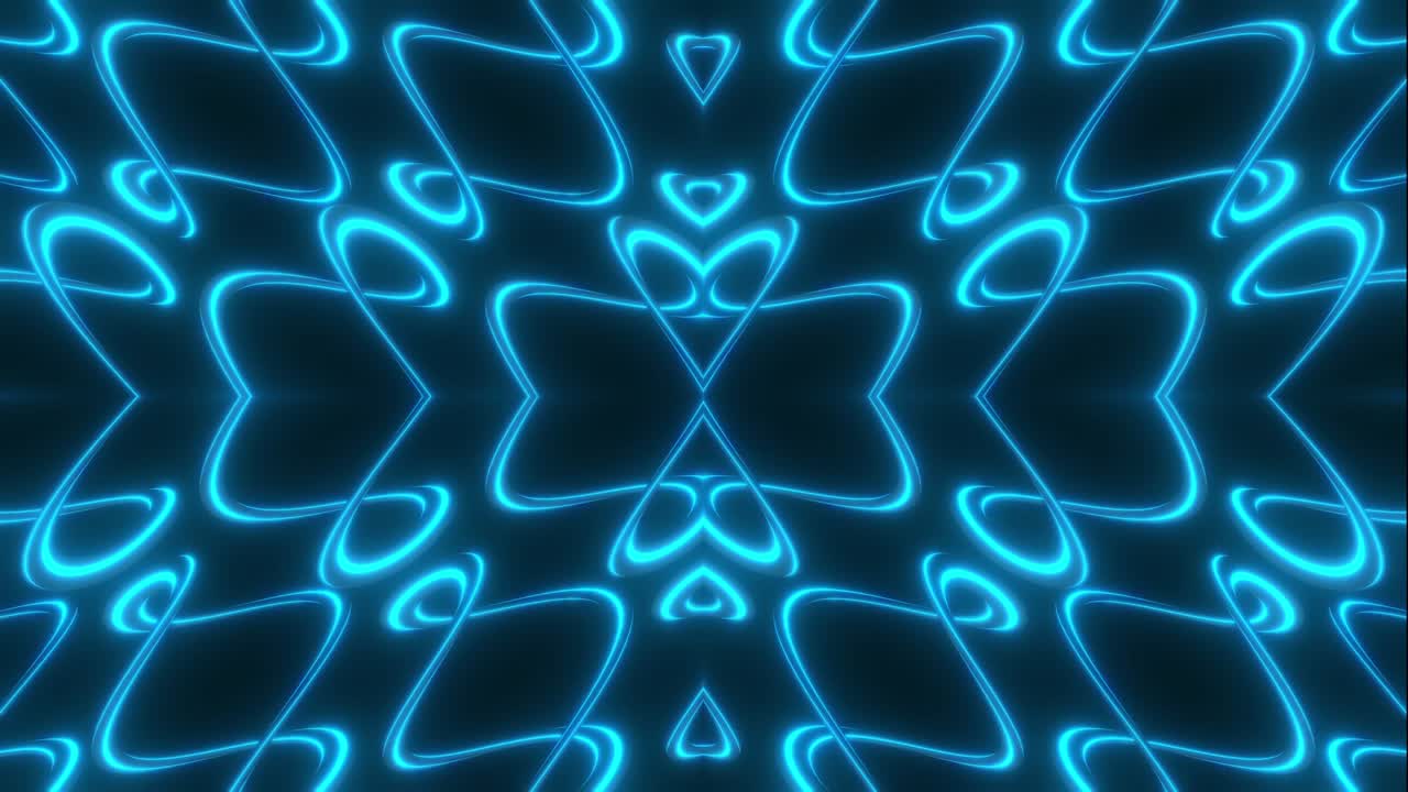 Motivo geometrico astratto blu neon