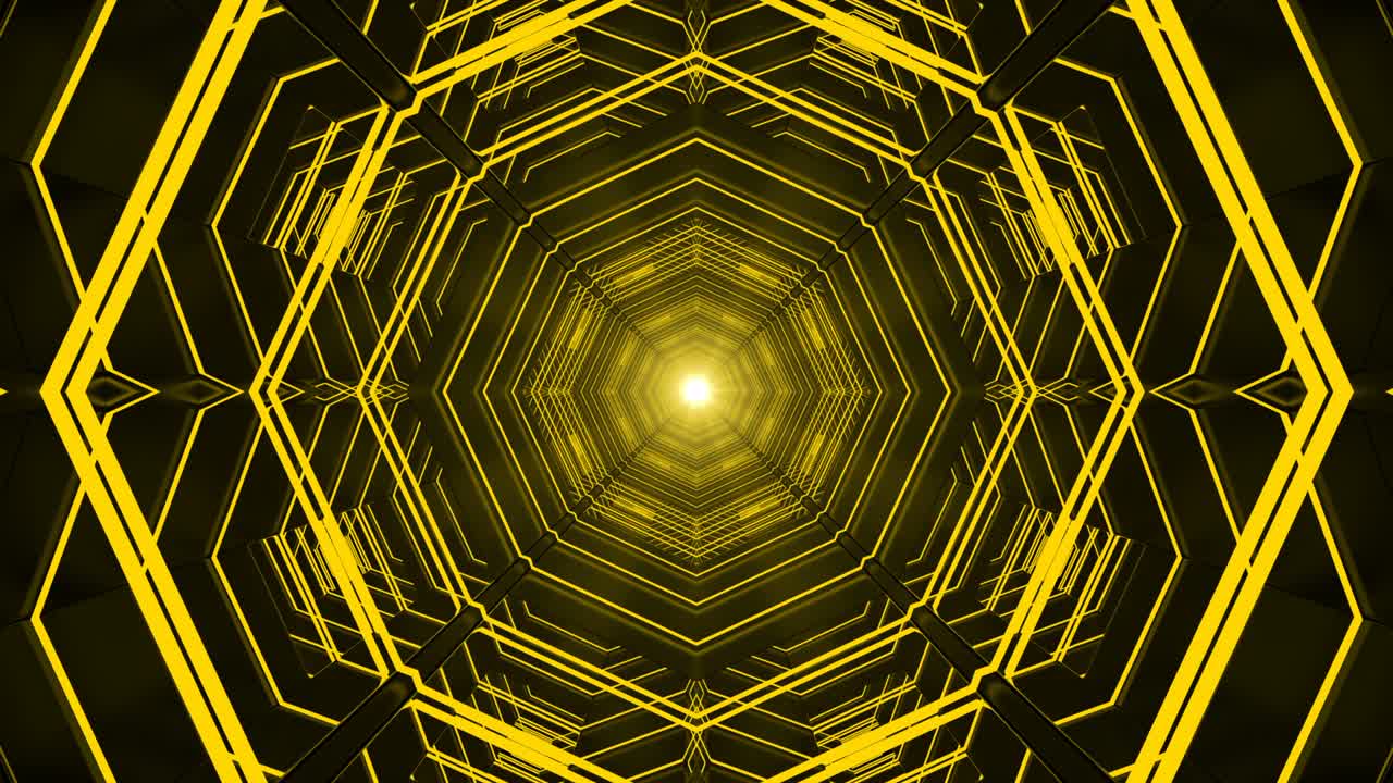 기술적인 루프 추상적인 배경 복도