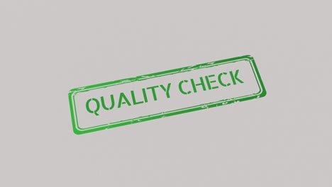 quality check stamp