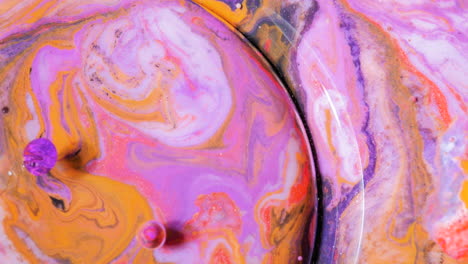 abstract liquid art with swirling colors