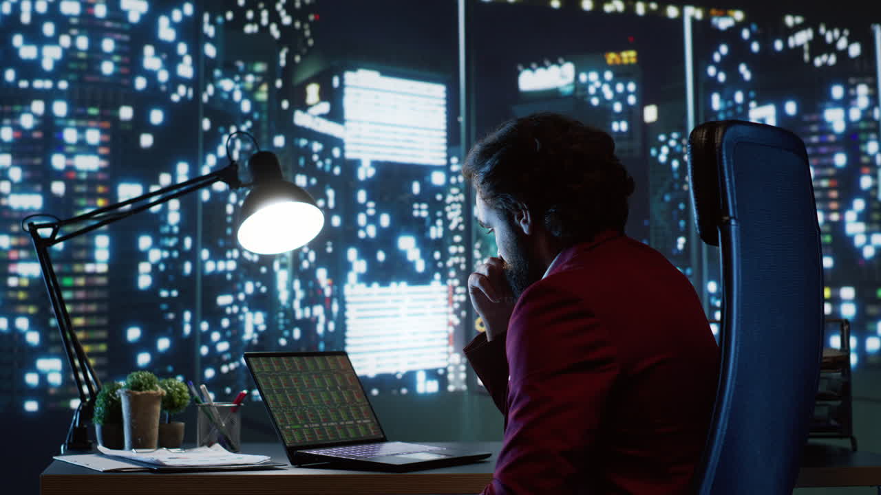 Investment banker being dissatisfied with stock market trends