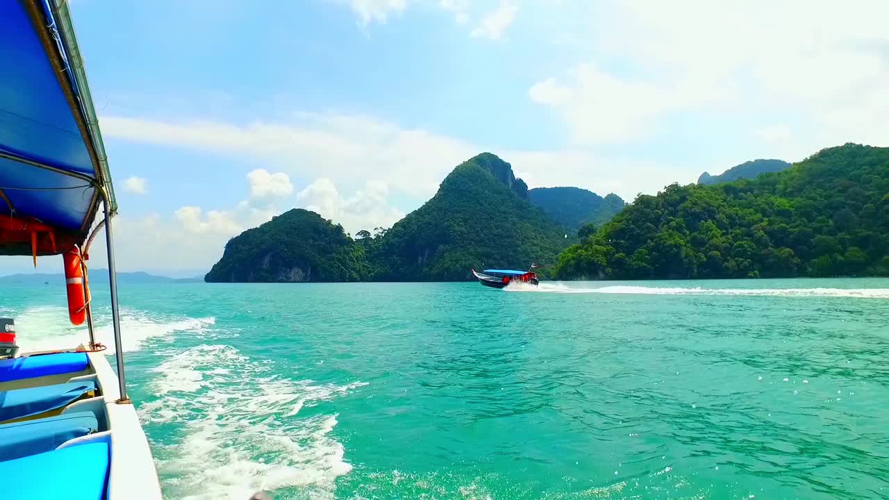 Motoscafo sull'isola di Langkawi, Malesia