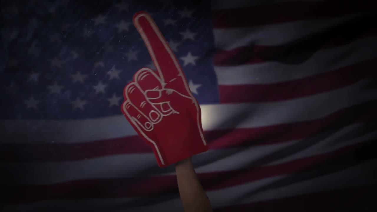 A model holding supporter foam hand