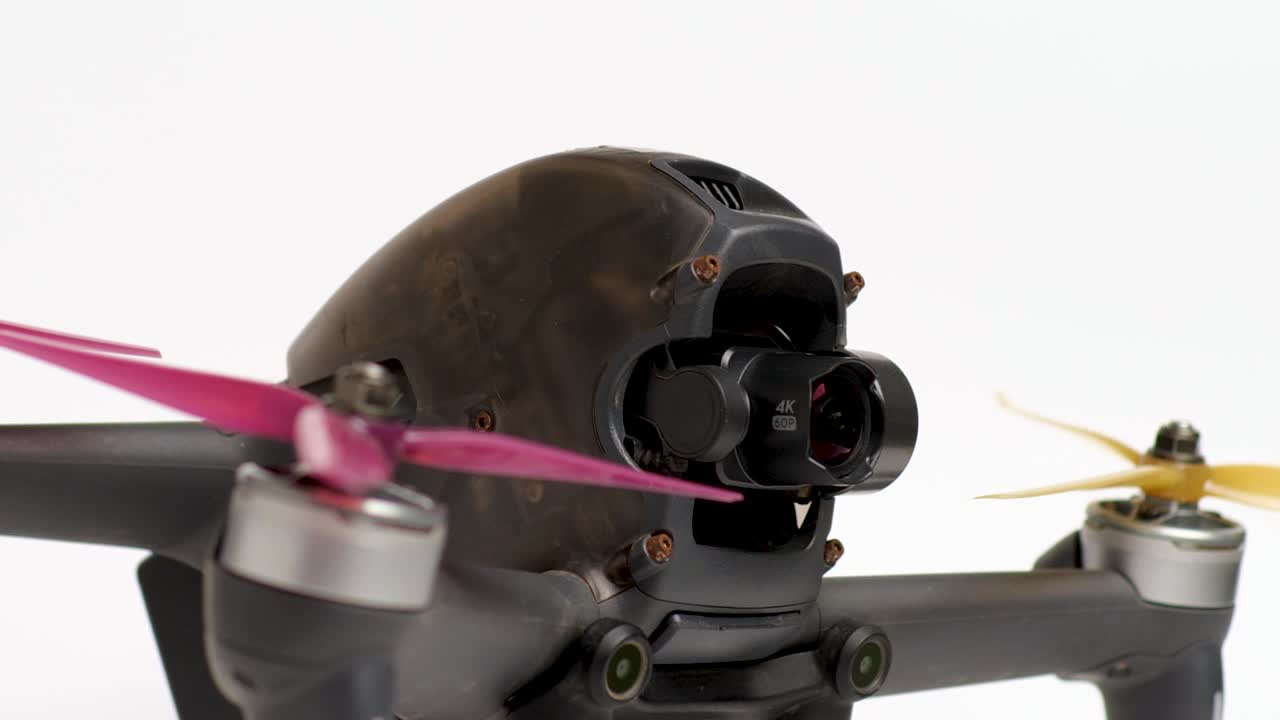 fpv 드론 프로펠러 근접 촬영, 레이싱 드론