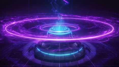 futuristic teleportation portal