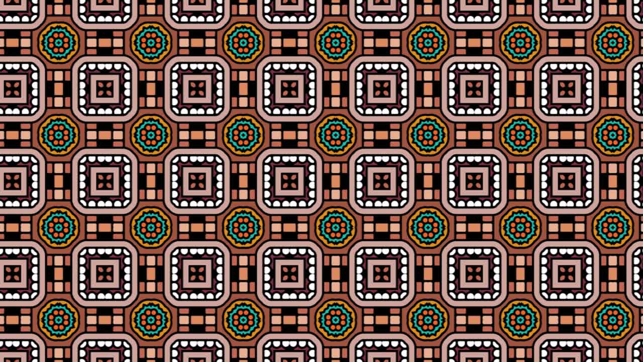 hermoso patrón transparente con elementos cuadrados y rombos en gris y marrón