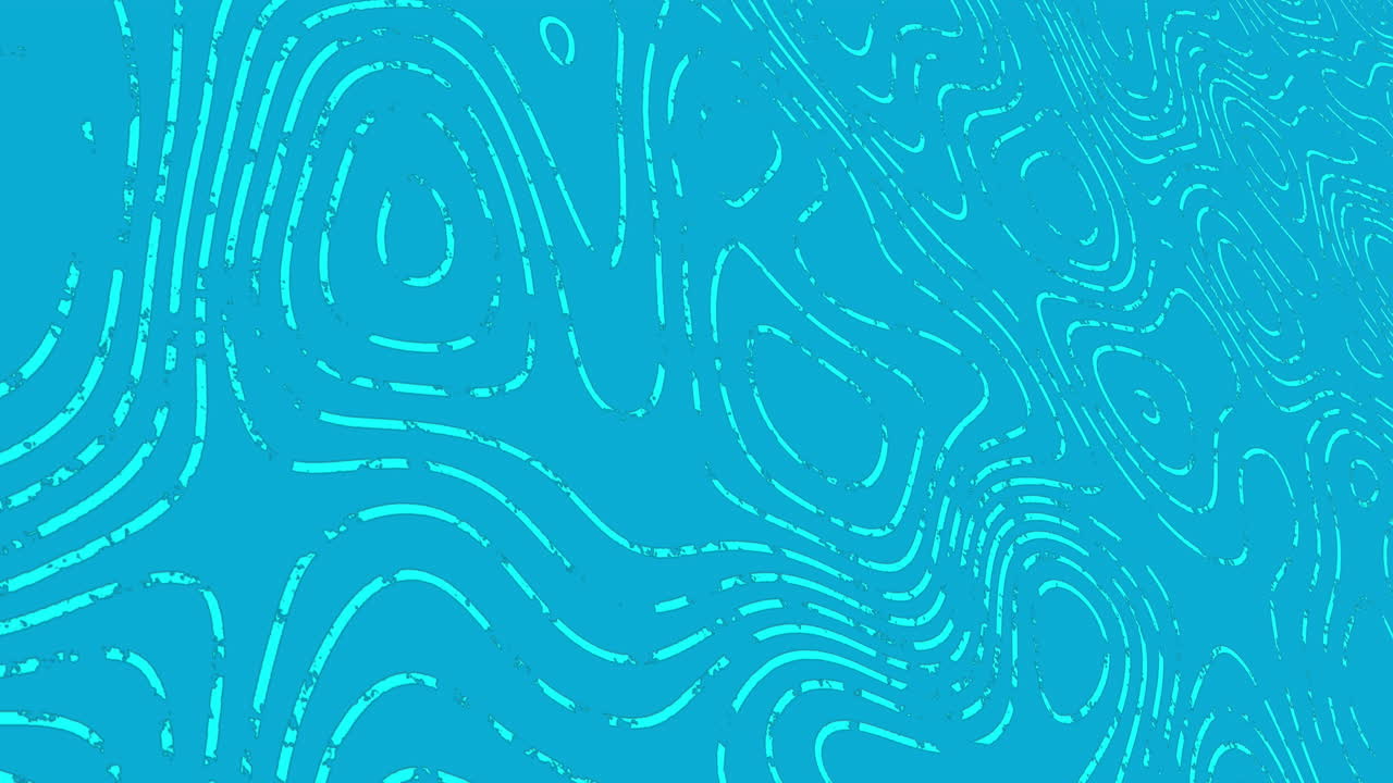 Animation of light blue waves moving on blue background