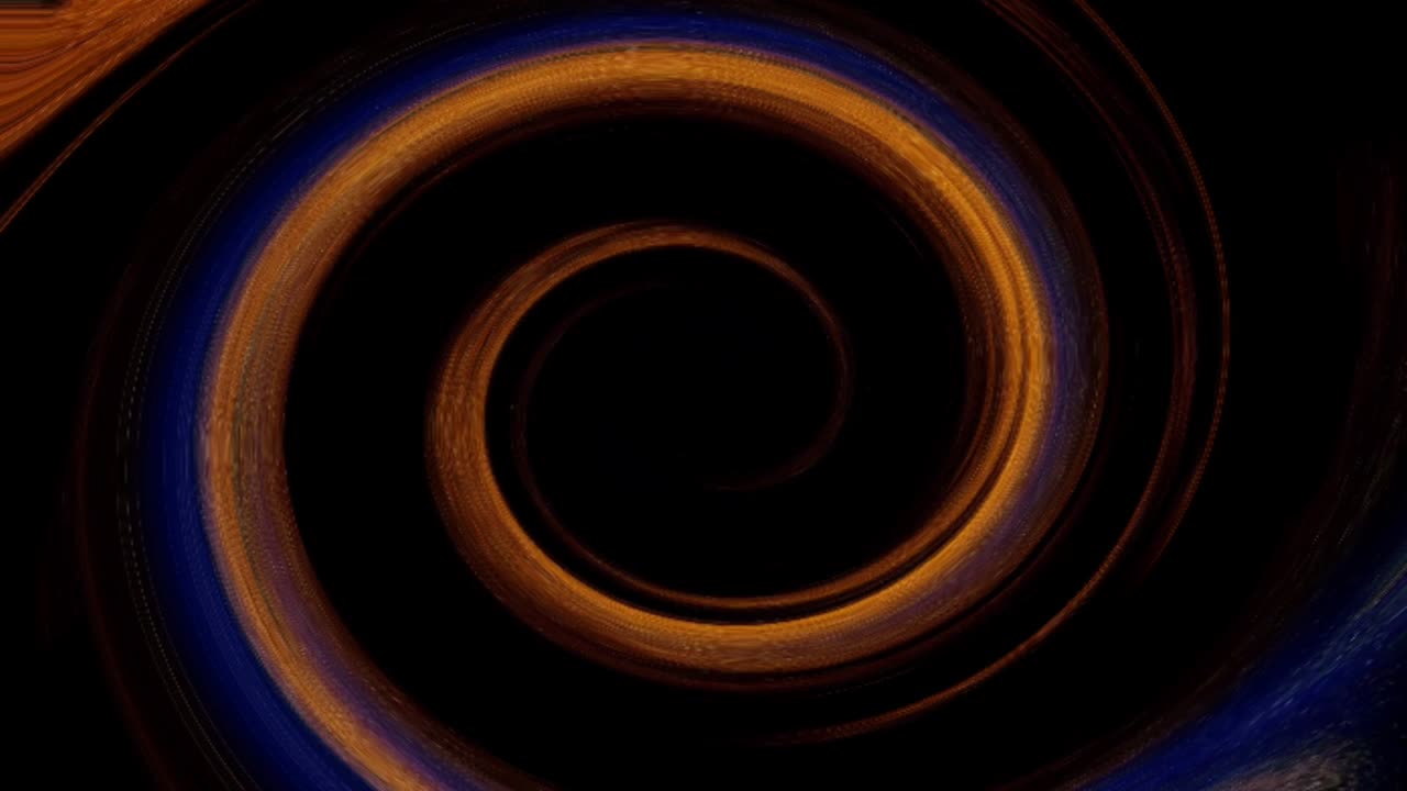 hermosa línea fractal colorida único patrón de movimiento de círculo de arena dorada de fondo.