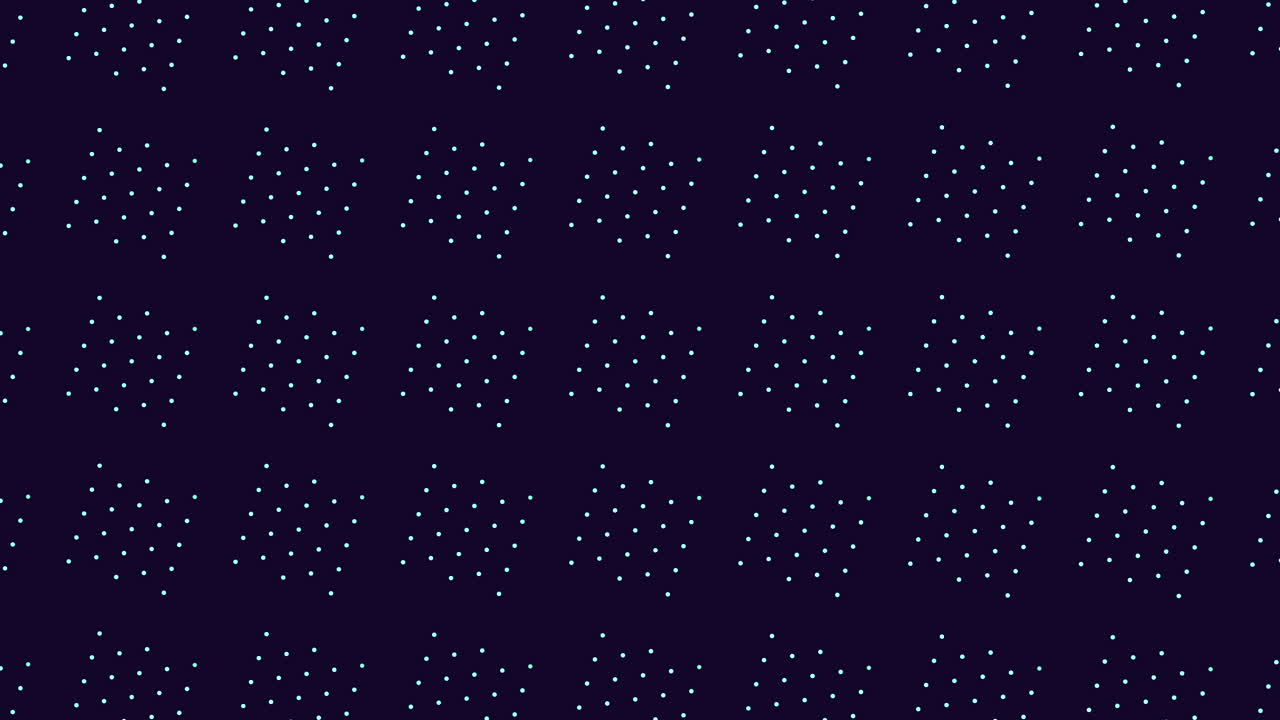 Chic blue and white grid pattern with delicate dots on dark background