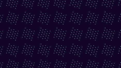 Chic-blue-and-white-grid-pattern-with-delicate-dots-on-dark-background