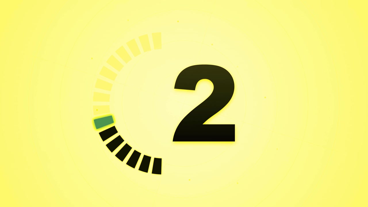 Five Second Countdown Timer with Circular Progress Indicator