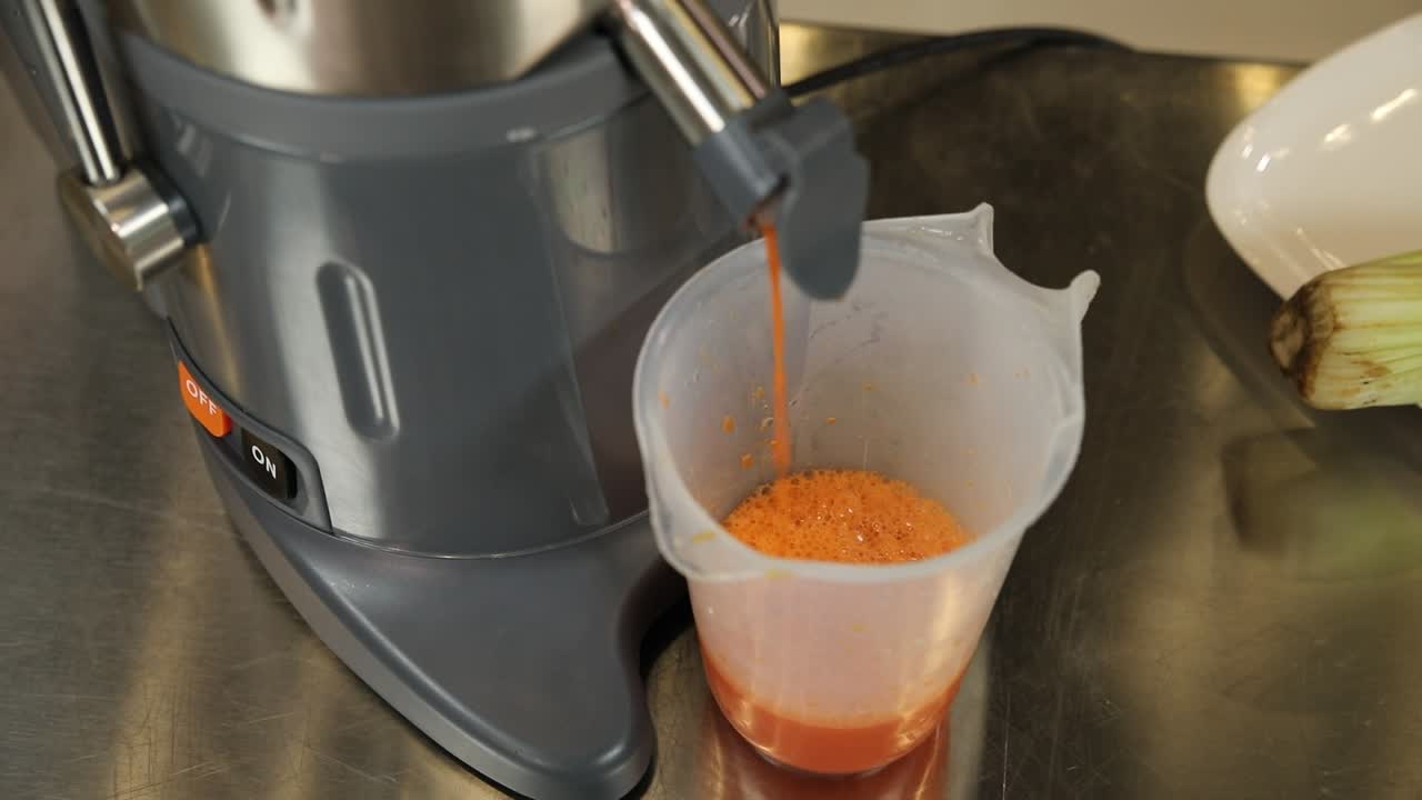 주셔서 오렌지 주스를 만드는 것