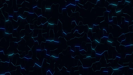 dark blue abstract motion background with neon broken lines.looped animation.seamless looping.