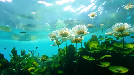 underwater flowers and plants