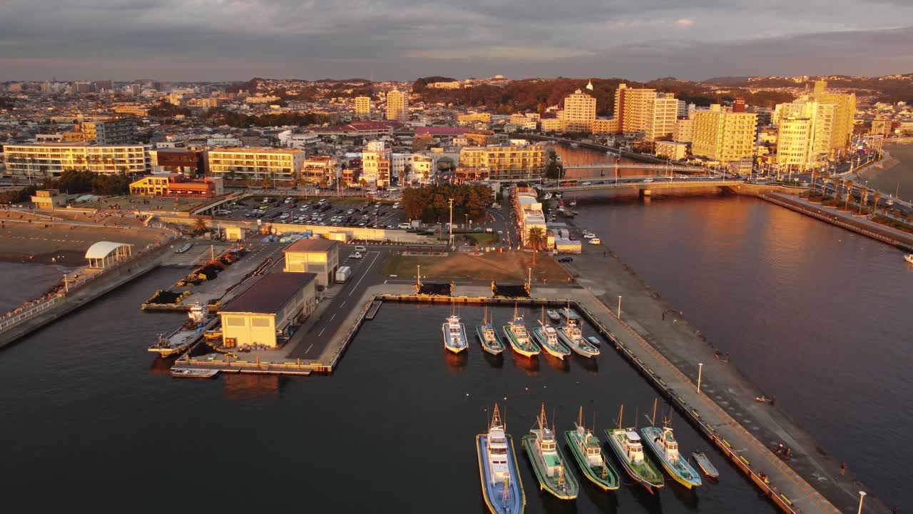 vista aérea del horizonte en kamakura