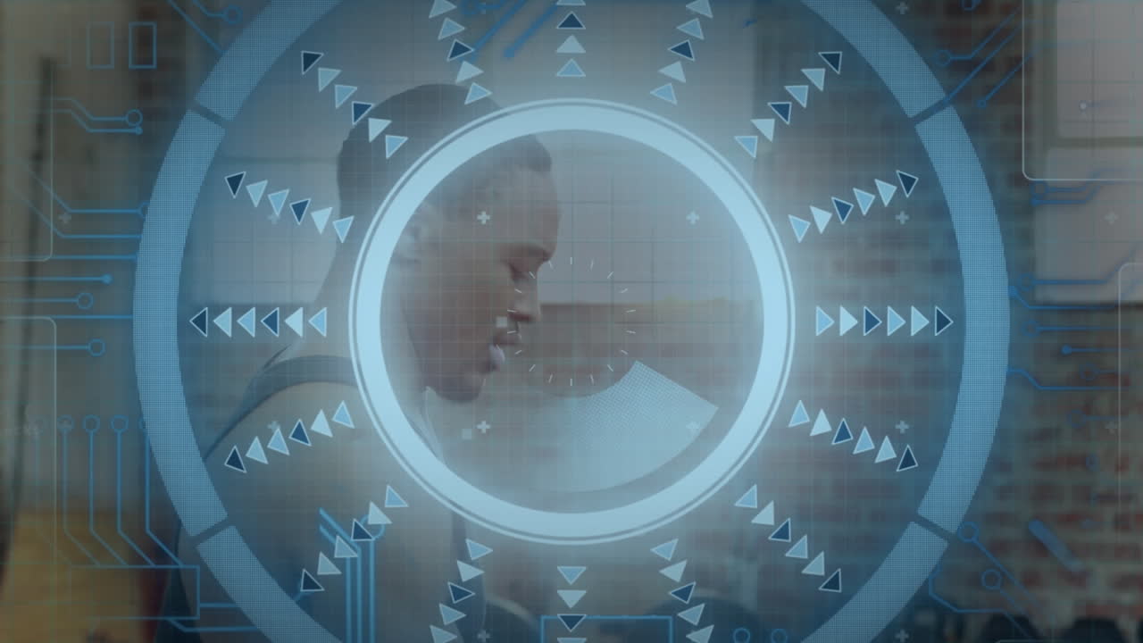 범위의 애니메이션과 아프리카계 미국인 남성 운동에 대한 데이터 처리