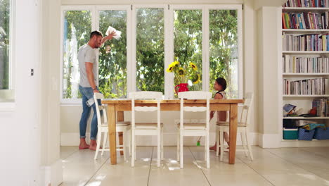 starting our chores before we do anything else