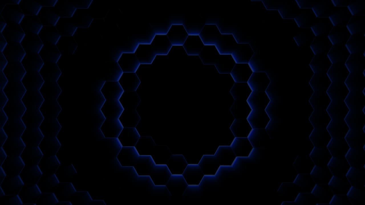 hexágono abstracto fondo futurista animación de bucle sin costuras, elemento de gráficos en movimiento