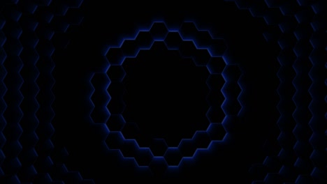 hexágono abstracto fondo futurista animación de bucle sin costuras, elemento de gráficos en movimiento