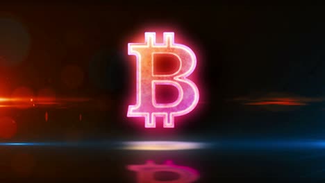 bitcoin money symbol abstract loopable animation