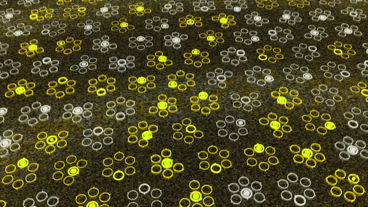 원을 가진 추상적인 기하학적 패턴