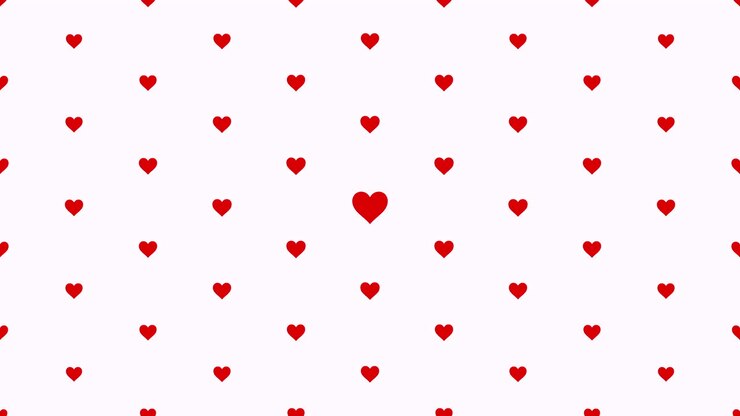 Animación de fondo brillante de San Valentín con corazón romántico 68