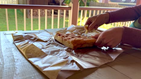 old salem moravian sugar cake en winston-salem, carolina del norte