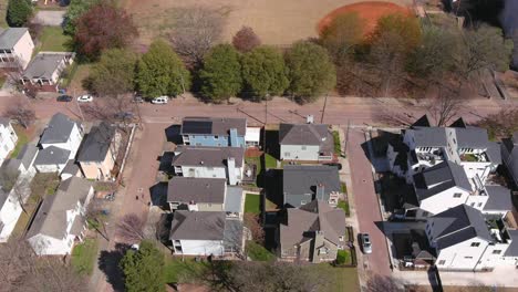aerial of homes in atlanta georgia