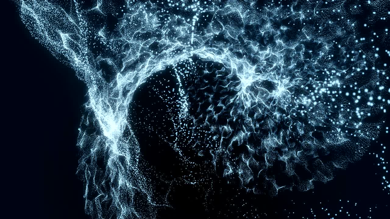 Particles dust abstract light bokeh motion titles cinematic background loop