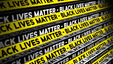 black lives matter 3d motion graphic