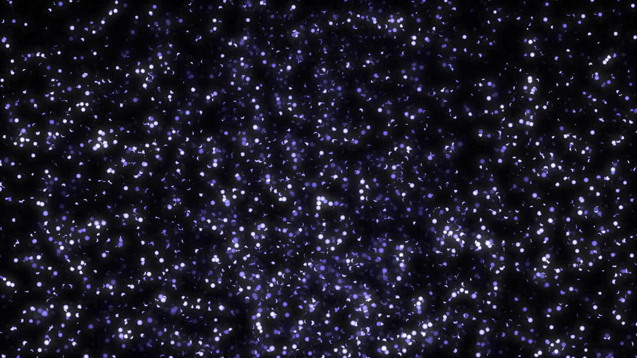 반이는 보라색 입자가 루프 모션에서 추상적인 애니메이션