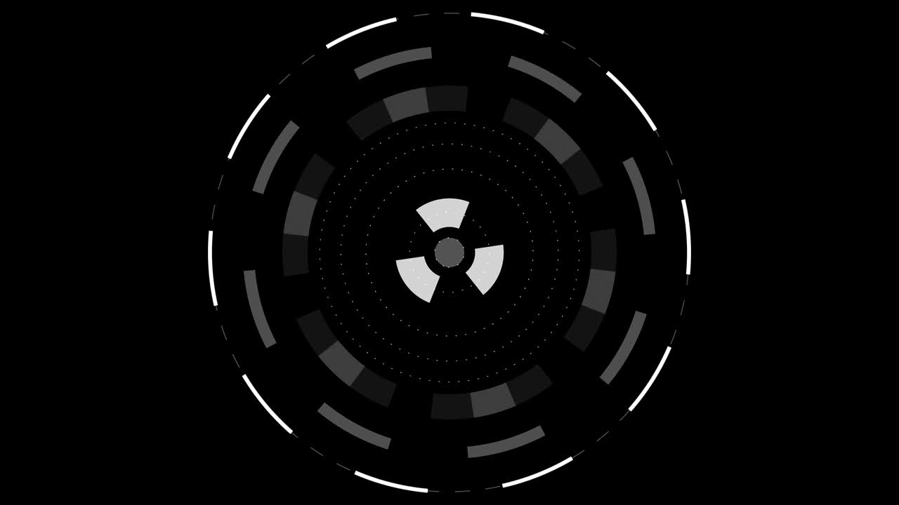 componente de fondo gráfico de video. animación redonda abstracta.