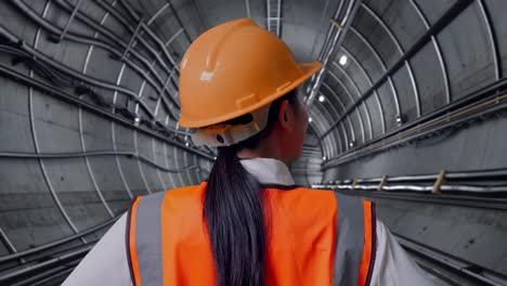 engineer in a tunnel