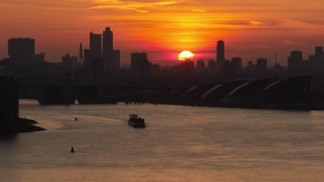 amsterdam sunset skyline