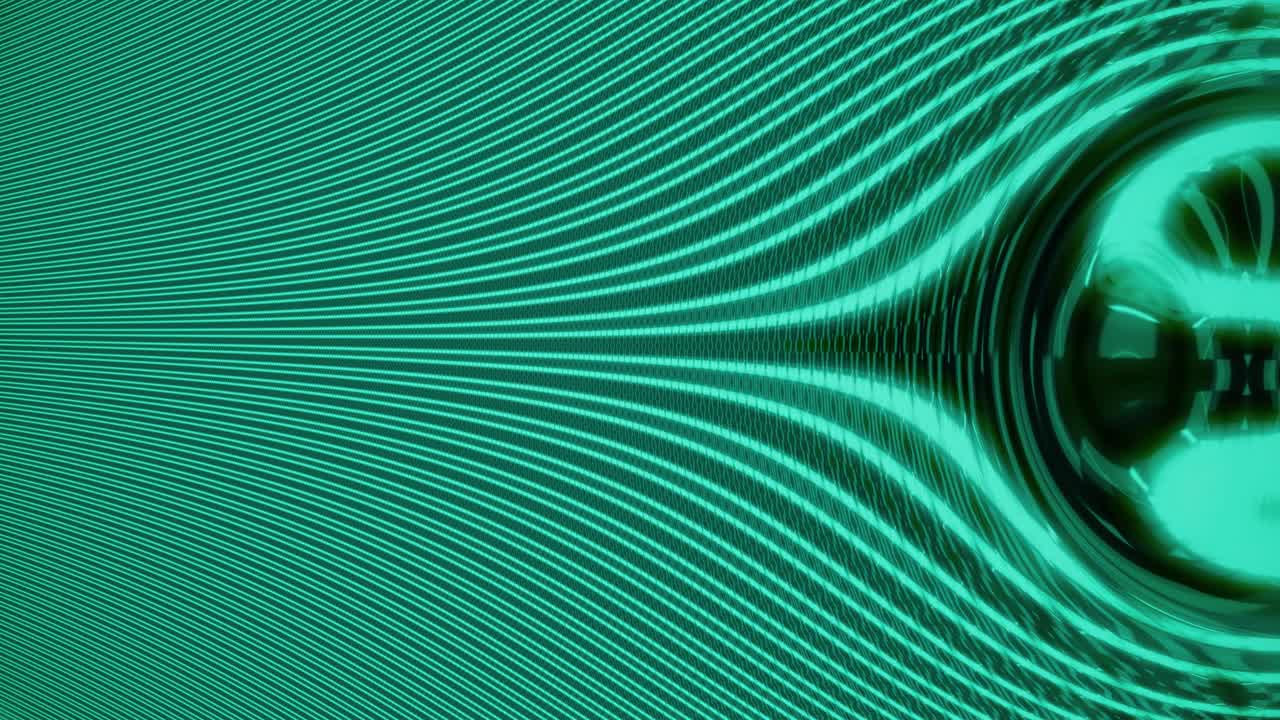 Moving rounded background. 4K motion graphics