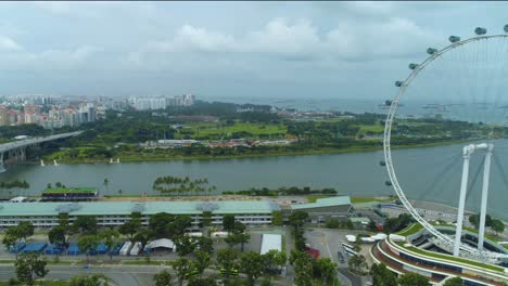 singapore flyer aerial view