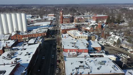 4K-Aerial-Chelsea-Michigan-winter