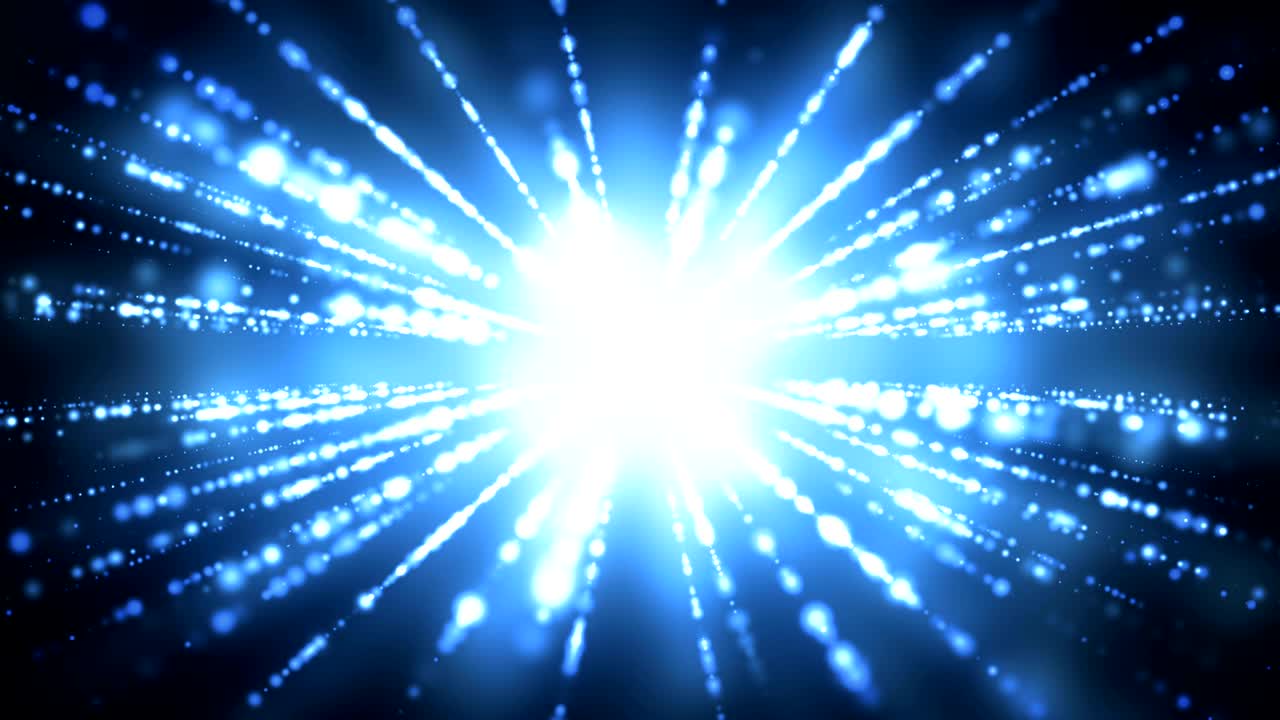 얼어붙은 불빛에 도달하는 반이는 빛