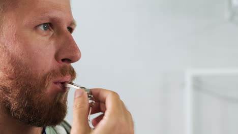 man blowing the whistle