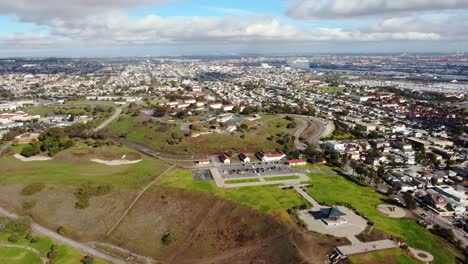 4k san pedro ca historical city scape