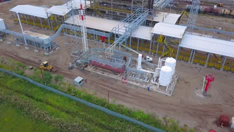 sitio de construcción de plantas industriales