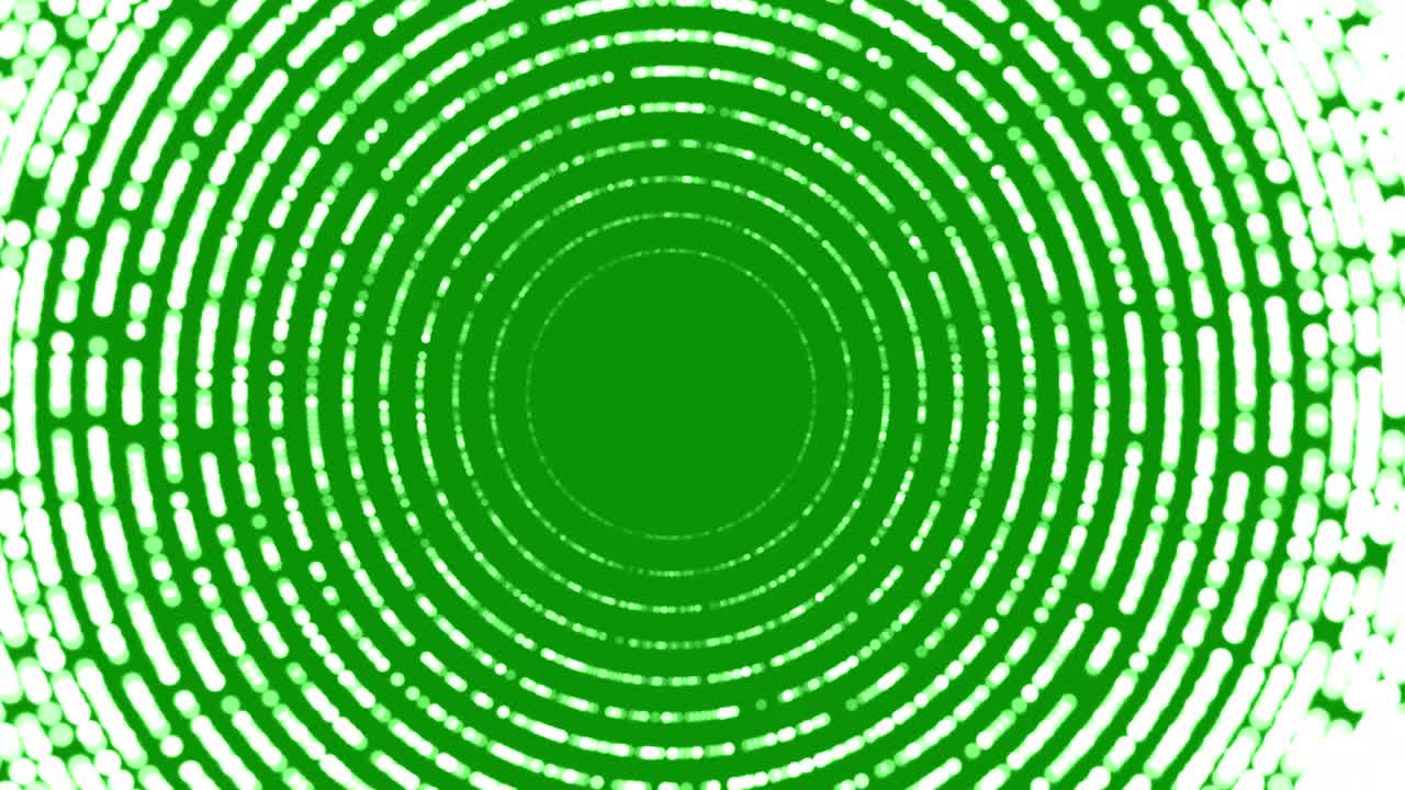 White particles illusion motion graphics with green screen background
