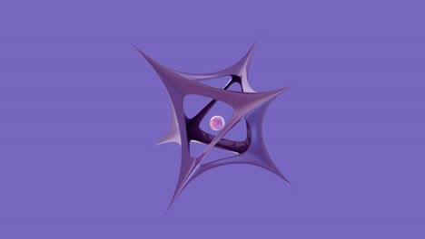 abstract animation of geometric shapes with an explosion of balls