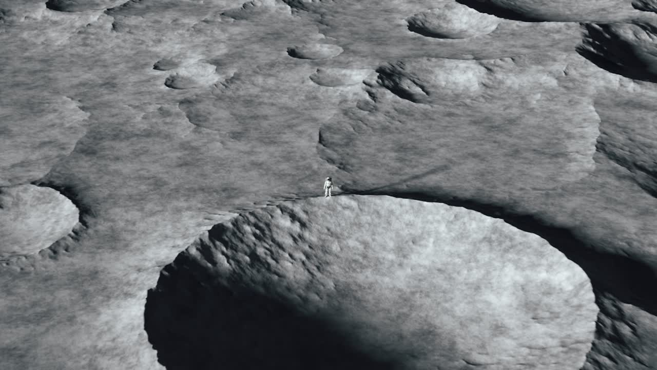 달에 우주 비행사