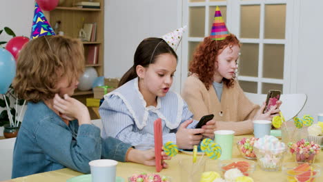 kids in a birthday party