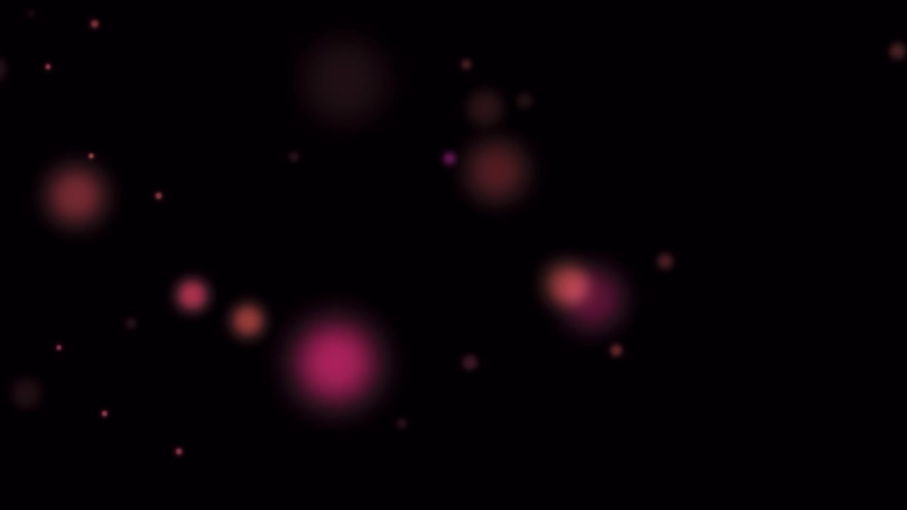 Pink particles floating in the air