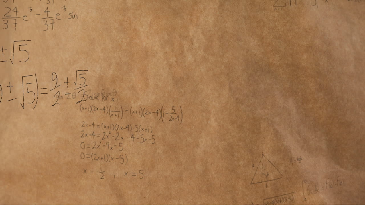 수학 방정식과 그림 4k